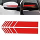 thumbnail image 5 of 2 pegatinas de espejo retrovisor de automóviles seguras y simples pegatinas reflectantes de automóviles para tapas de puertas y ventanas Rojas ANGGREK Rojo, 5 of 8