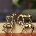 thumbnail image 5 of Horse Statue Decorations - Hand Carved Copper Alloy, Aesthetic Upgrade, Housewarming Gift, Minimalist Desktop Ornament, 5 of 6
