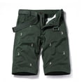 thumbnail image 4 of Bpyeka Men's Casual Embroidered Chino Shorts, Solid Cotton Blend Straight Leg Shorts with Pockets for Work, Golf and Everyday, 4 of 9