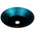 thumbnail image 2 of Spa World LS-AZ169 Stellar Series Deco-Glass Round Vessel Sink - Marine Crest, 2 of 5