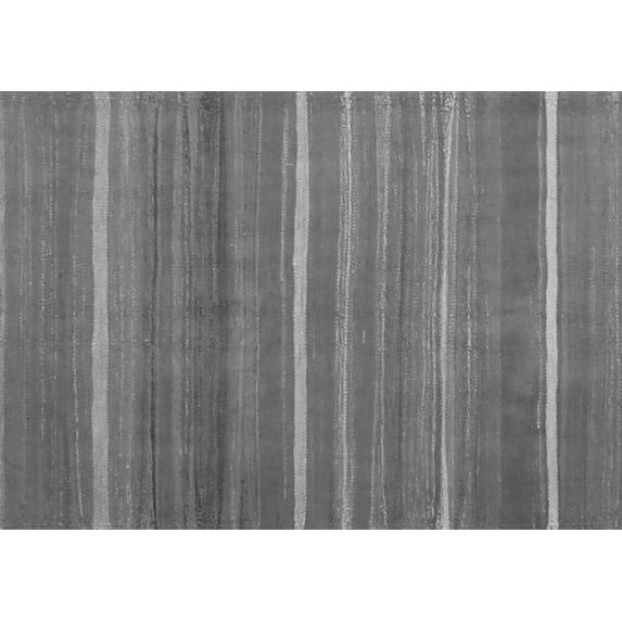 Ahgly Company Indoor Rectangle Abstract Gray Contemporary Area Rugs, 7' x 10'