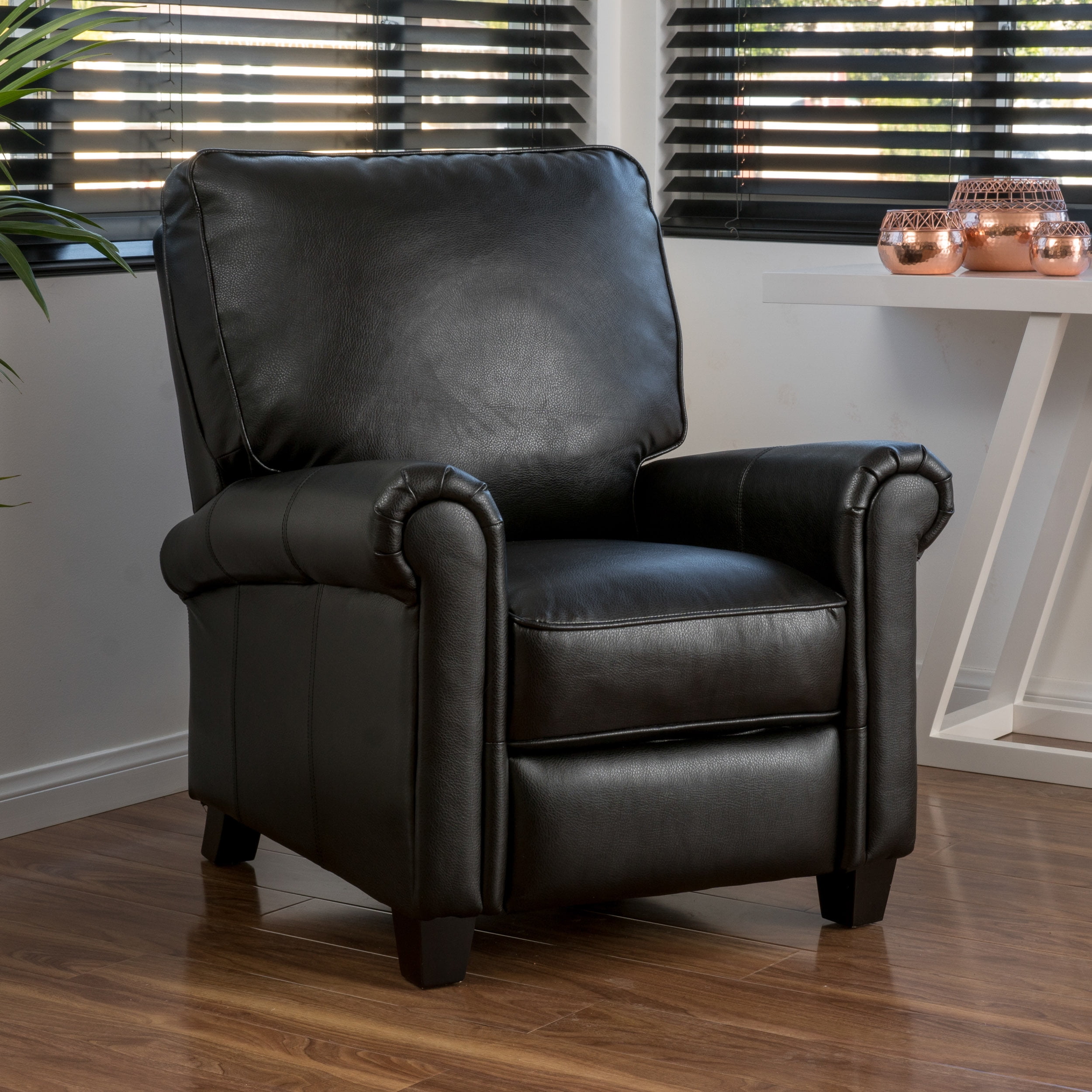 Kent Pu Leather Recliner Club Chair
