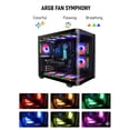 thumbnail image 6 of Evounic Prebuilt Gaming PC Liquid Cooled Desktop Ryzen 7 8700F RTX 4060 Ti 16GB DDR5 1TB NVMe SSD WiFi 6 Win11 9xArgb Fans Mechanical Keyboard Mouse, 6 of 8