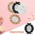 thumbnail image 4 of 2 Pack Cadres Photo en Résine Vintage, 3.7 Pouces x 3.1 Pouces Mini Cadres Photo, Noir, 4 of 7