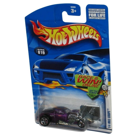 Hot Wheels Purple 1/4 Mile Coupe 1/42 (2003) Mattel Die-Cast Toy Car #019