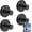 Black, variant on Suction Cup Hooks for Shower & Bathroom Towel Holder 2-Pack – Suction Cups Hooks for Hanging Towels, Robes, & Coats - Tiles, Glass Door or Mirror – Shower Hooks & Towel Hooks Organizer -Nickel