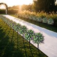 thumbnail image 5 of Garden Decorations Artificial Camellia Topiary Stakes Outdoor Faux Flower Ball Ground Plug for Yard Lawn Porch Patio Wedding Pathway Front Door Decor, 5 of 6