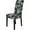 Floral2, variant on Dining Room Chair Covers Set of 6, Stretch Parsons Chair Slipcovers Universal Removable Washable Chair Seat Covers Protector for Dining Room, Kitchen, Hotel and Party, Black Gold Marble