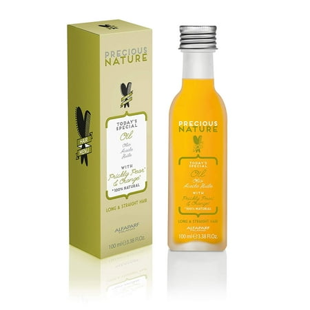 Alfaparf Milano Precious Nature Long & Straight Hair Oil - Enriched with Prickly Pear Oil and Orange Extract - Resists Humidity, Detangles and Creates Shine - Professional Salon Quality - 3.38 fl. (Best Way To Keep Hair Straight In Humidity)
