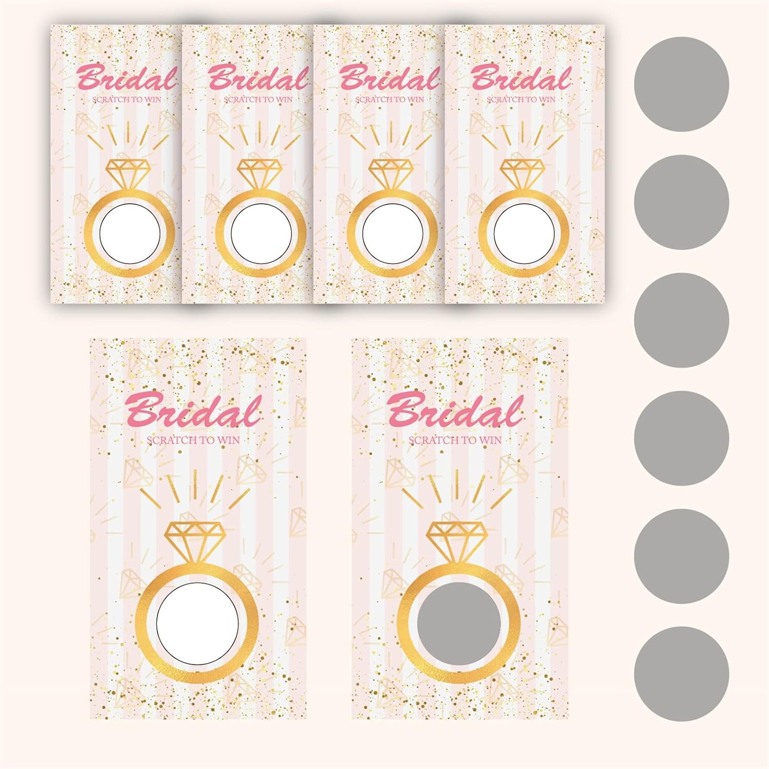 Diamond Scratch Off Cards 120pcs Blank Gift Certificate Scratch Off Cards with 120pcs Scratch Stickers DIY Coupon Cards Raffle Tickets Reward Cards for Small Business Holiday Vouchers