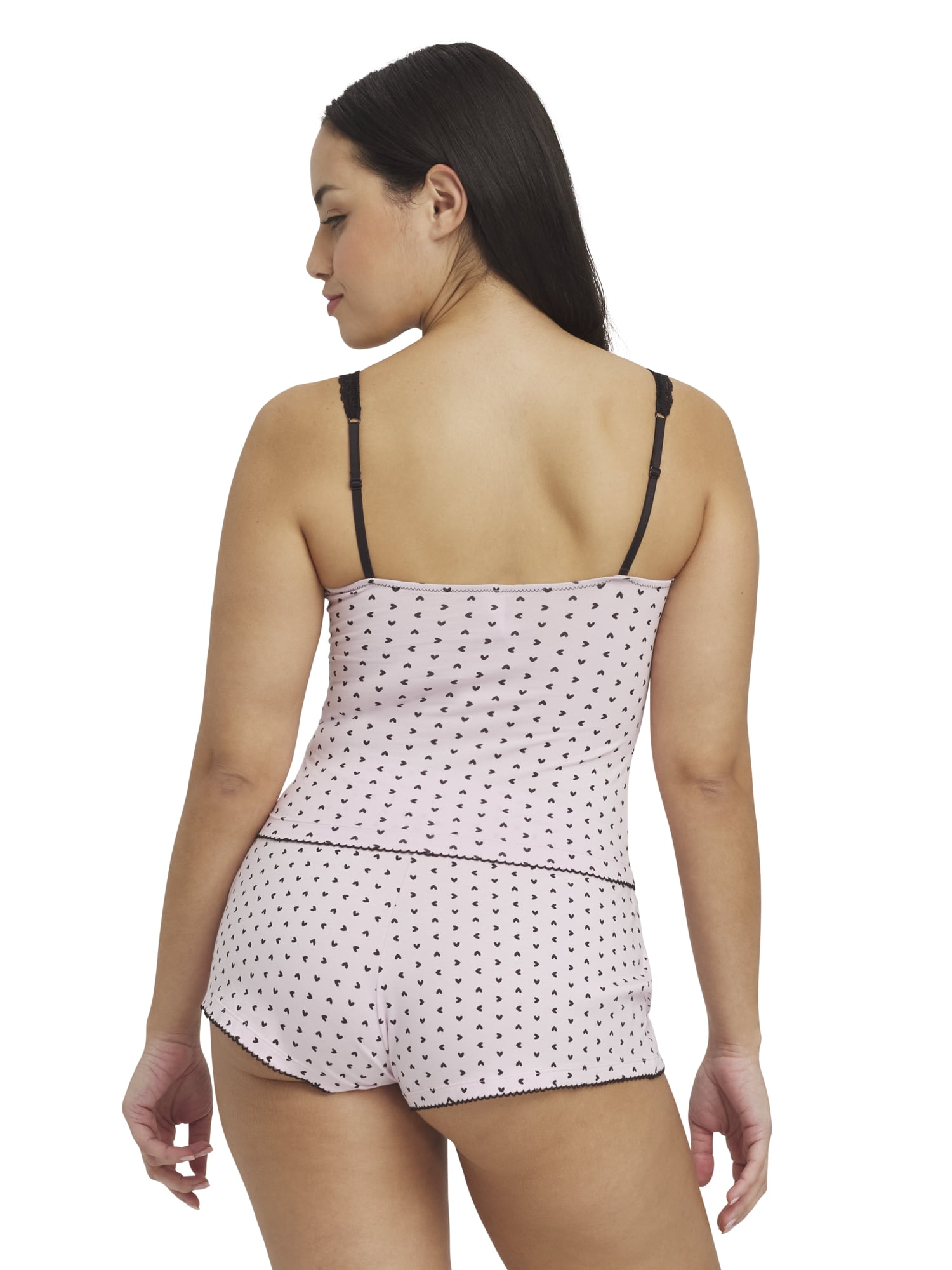 Mills by Millie Bobby Brown Women's Sleep Printed Stretch Jersey Cami w Stretch Lace Trim, Sizes XS-XXXL