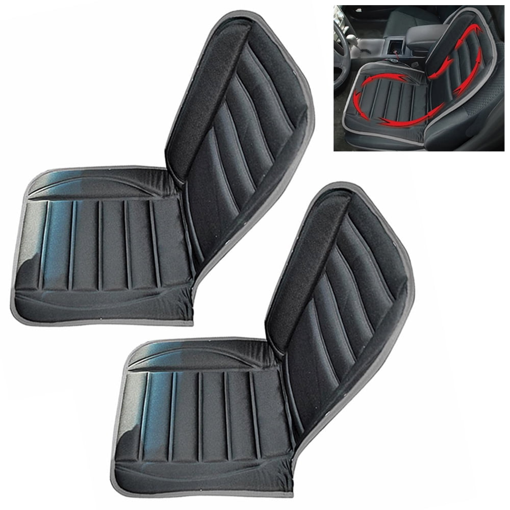 2 Pack Car Heated Seat Cover Cushion Universal 12V Full