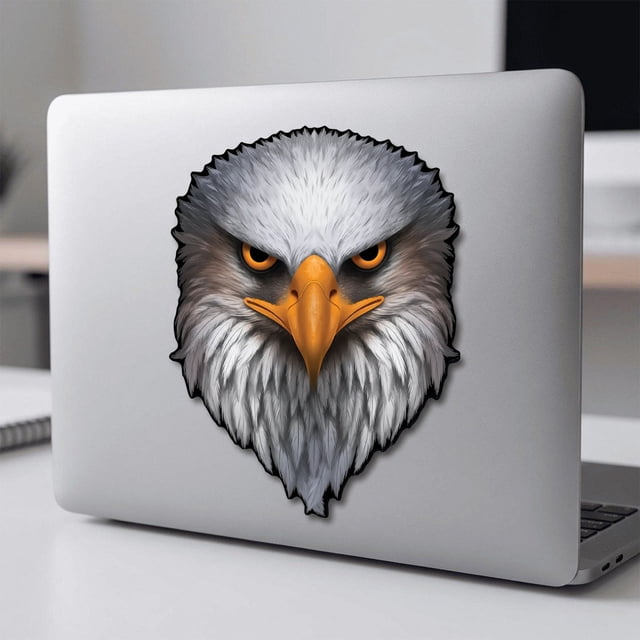 American Flag Sticker Reflective Eagle Eye Design For Cars Laptops Windows 1 Pack