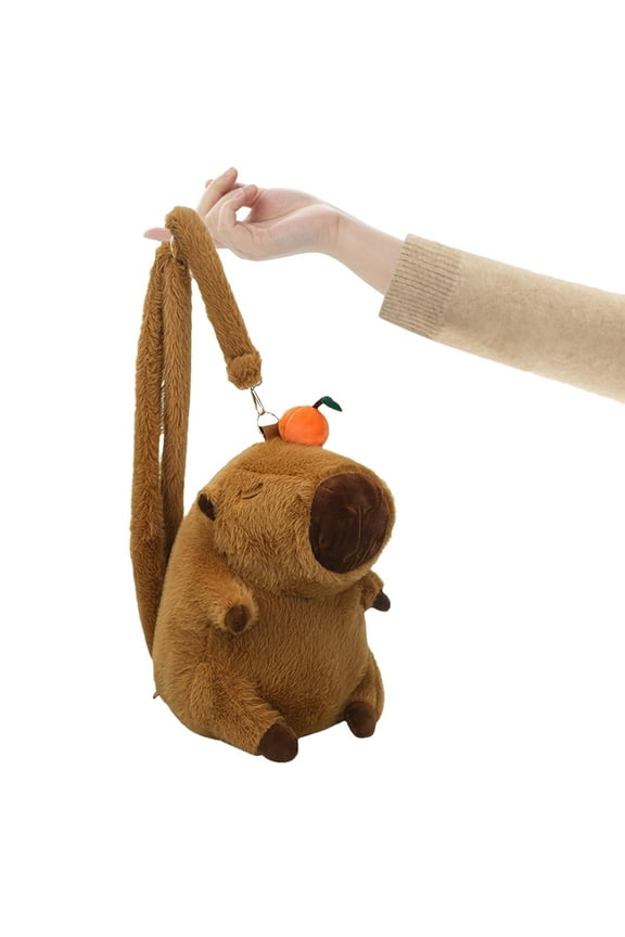 Capybara Plush Backpack Fashion Lightweight Travel Backpack Stylish Gift Bookbag