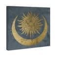 thumbnail image 4 of Wynwood Studio Sun over Moon Astronomy and Space Wall Art Canvas Print Blue 12x12, 4 of 5