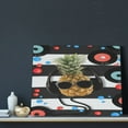 thumbnail image 3 of Lsque Pineapple With Black Glasses Print Wall Art – Decorative Picture for Living Room, Bedroom, and Office (Horizontal), 3 of 6