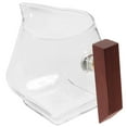 thumbnail image 6 of PBPBOX Transparent Glass Sauce Container with Wooden Handle for Home Dripless Serving, 6 of 8
