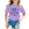 thumbnail image 2 of ibiyuan Big Sister Shirts for Girls 3t Promoted To Big Sis Girls T Shirts Announcement Short Sleeve Tshirts Girls Shirts Big Sister Gifts Basic Tees Baby Girl Tops, 2 of 4