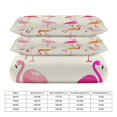 thumbnail image 3 of Duvet Cover Queen Size Flamingo 3 Pcs Duvet Cover Set Bedding Sets Queen Soft Breathable, 3 of 6