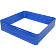 thumbnail image 3 of Sunnydaze 47" x 47" x 11.5" Square Blue Galvanized Steel Raised Garden Bed, 3 of 11