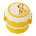thumbnail image 1 of Fiambrera apilable con diseño de fruta de dibujos animados, caja Bento para estudiantes con mango de doble capa, para oficina, escuela, hogar, plátano, 1 of 12