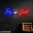 thumbnail image 4 of Glowneon Boy Or Girl Neon Sign, Baby Gender Reveal Party Led Wall Art, 4 of 5