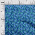 thumbnail image 2 of oneOone Polyester Spandex Medium Blue Fabric Abstracts Craft Projects Decor Fabric Printed By The Yard 56 Inch Wide, 2 of 5