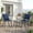 Blue(3 pieces), variant on EDX 4-Piece Patio Furniture Set with Coffee Table, Rattan Wicker Outdoor Sectional Sofa Couch Conversation Set