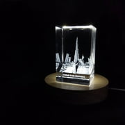 Burj Khalifa 3D Engraved Crystal Collectible Souvenir