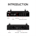 thumbnail image 2 of VM304 Audio 4-Channel Wireless Microphone System Handheld Mic 80M Range for Karaoke Speech Singing Portable Set US Plug, 2 of 9