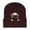 Coffee, variant on Personality Animal Head Embroidery Knit Beanie Hat for Adult Winter Warm Skull Hats Men's And Women's Matching Printed Autumn/Winter Warm Knitted Hooded Cap One Size