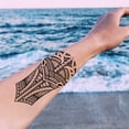 thumbnail image 4 of 18 hojas de tatuajes temporales para hombres y adultos, tatuajes falsos para mujeres, tatuajes de manga, pegatinas temporales, 4 of 5