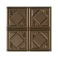 thumbnail image 1 of Fasade Easy Installation Traditional 4 Argent Bronze Glue Up Ceiling Tile/ Ceiling Panel (12" X 12" Sample), 1 of 1