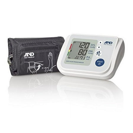 A&D Medical Upper Arm Blood Pressure Monitor for Multiple Users with Wide Range Cuff (UA-767F)
