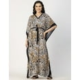 thumbnail image 2 of Moomaya Kimono Sleeves V Neck Rayon Kaftan - Women's Stylish Printed Kaftan, 2 of 9