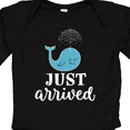 thumbnail image 4 of Inktastic Just Arrived Baby Boy Whale Boys Long Sleeve Baby Bodysuit, 4 of 5