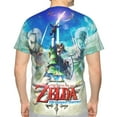 thumbnail image 2 of The Legend of Zelda T Shirt 3D Printed Crewneck Graphic Short Sleeve Tees for Mens, 2 of 5