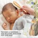 thumbnail image 1 of Juego de cepillo y peine para bebé recién nacido de tres piezas: cepillo para el cabello de madera natural con melena de cabra suave para la costra láctea, adecuado para bebés, niños pequeños y niños ShuxiuWang 9024715412256, 1 of 1