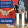 thumbnail image 6 of Master Elite 1 Gallon Lined Empty Metal Paint Can Bucket with Lids, Bail Handles, Pack of 2 - Triple Tight Seal, 128 fl. oz. Steel Coating Storage Container Tin - Store Leftover Water-Based Paint, 6 of 7