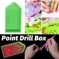 thumbnail image 1 of TIMIFIS Fall Decorations for Home Bead Sorting Tray Sorting Of Plastic Beads Pan Frame DIY Diamond Oil Painting Cross Stitch Tools Craft Project 3.54x1.89 Inch Green Anniversary Gifts For Him, 1 of 7