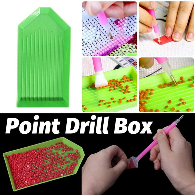 TIMIFIS Fall Decorations for Home Bead Sorting Tray Sorting Of Plastic Beads Pan Frame DIY Diamond Oil Painting Cross Stitch Tools Craft Project 3.54x1.89 Inch Green Anniversary Gifts For Him