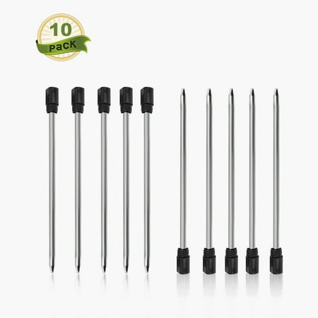- 10PCS Tactical Pen Refills Black Roller Ball Pen Refill Black Ink for Laix B007-2 B006 Defense Tactical Pen Ink Cartridges