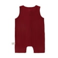 thumbnail image 5 of MICHLEY Cotton Baby Sleeveless Romper, Unisex Summer Jumpsuit Outfit for Infant Toddler Boys Girls, 0-24 Months, 5 of 9