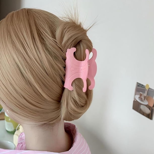 A set of four high-quality, durable acetate butterfly hair  display picture 1