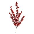 thumbnail image 1 of Artificial Berry Cuttings Christmas Decoration Branches Falling Snow Decoration 6Pcs, 1 of 12