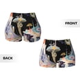 thumbnail image 5 of Fotbe Cute Mushroom Landscape Seamless Shorts, Womens Workout Shorts High Waist Stretch Booty Short for Gym/Yoga/Running/Biking-Large, 5 of 9