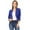 Royal Blue, variant on MOA Collection Women's Classic 3/4 Sleeve Open Front Bolero Blazer Cardigan for Work and Beyond