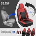 thumbnail image 3 of Car Seat Cover Fit for Toyota Venza 2009-2020,Breathable Seat Protector,Scratch Resistant Anti-Slip Protection Fast Install Easy Clean Red,Full Set(2 Row 5 Seats), 3 of 12