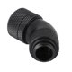 thumbnail image 5 of Adaptador de codo para sistema de refrigeración por agua con rosca G1/4, codo giratorio de 45° para tubo duro de 9,5x12,7, color negro, 5 of 8
