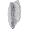 thumbnail image 3 of Northlight 18" Gray and White Plush Square Throw Pillow, 3 of 6